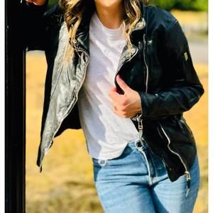 NEW MAURITIUS raizel leather jacket in black